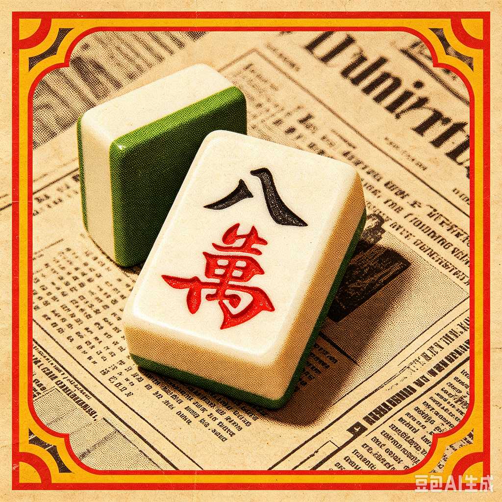saturated color mahjong set print
